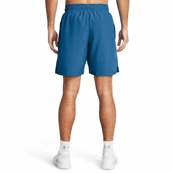 Under Armour Мъжки Шорти Armour Woven Graphic Shorts Mens Синьо/Бяло Мъжко облекло за едри хора