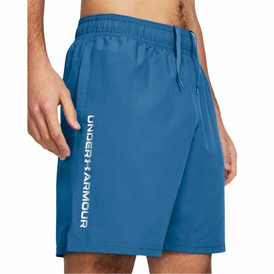 Under Armour Мъжки Шорти Armour Woven Graphic Shorts Mens Синьо/Бяло Мъжко облекло за едри хора