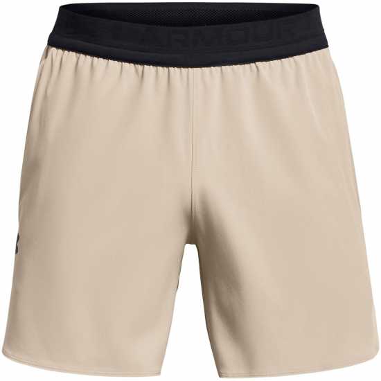 Under Armour Мъжки Шорти 6 Vanish Elite Shorts Mens Тауп/Черно Мъжко облекло за едри хора