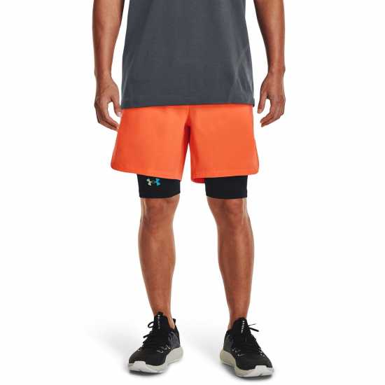 Under Armour Мъжки Шорти 6 Vanish Elite Shorts Mens Оранжево Мъжко облекло за едри хора