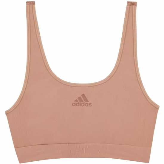 Adidas Active Seamless Micro Stretch Scoop Lounge Bra Бобърска козина Дамско бельо