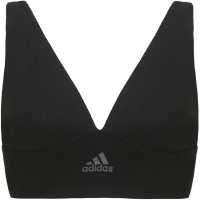 Adidas Sport Active Seamless Micro Stretch Long Line Plunge Bra Черно Дамско бельо