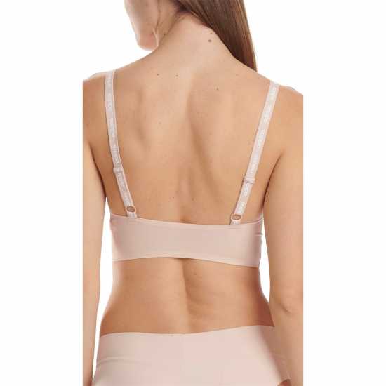 Adidas Active Micro Flex Long Line Bralette Womens Праскова млечина Дамско бельо