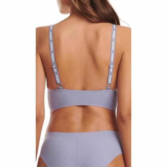 Adidas Active Micro Flex Long Line Bralette Womens Сивогрейбъл Дамско бельо