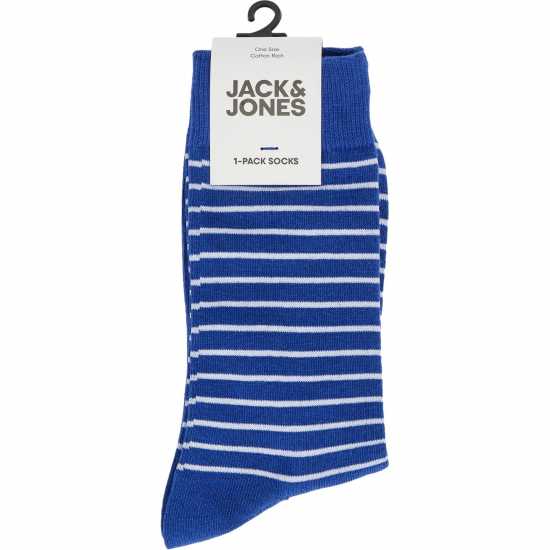 Jack And Jones Stripe Sock Mens Морско синьо Мъжки чорапи