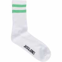 Jack And Jones Stripe Tennis Sock Mens Ясминово зелено Мъжки чорапи