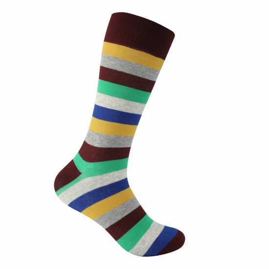 Firetrap 3Pk Strip Sock Mens  