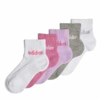 Adidas Linear Ankle Socks 5 Pairs Kids