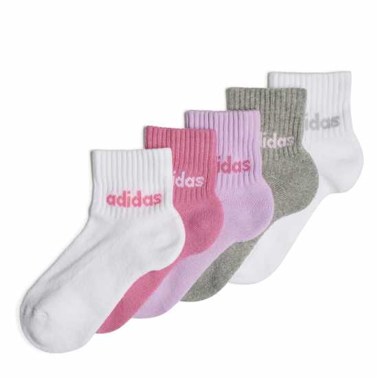 Adidas Linear Ankle Socks 5 Pairs Kids  Детски чорапи