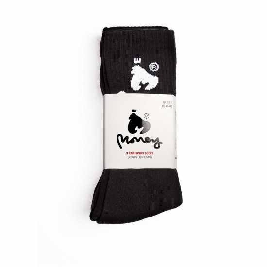 Money 3-Pack Sports Socks Черно 