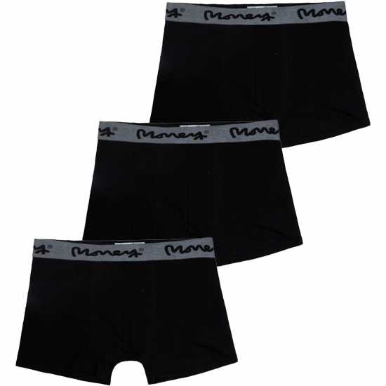 Money Triple Black Repeat 3Pk Trunks  