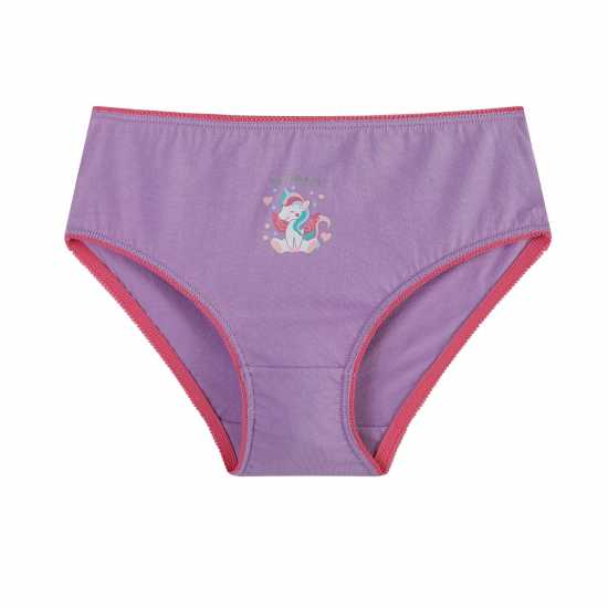 Be You Younger Girls 7 Pack Unicorn Briefs  Детско бельо