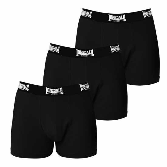 Lonsdale Момчешки Къси Гащи 3 Pack Trunk Shorts Junior Boys  Детско бельо