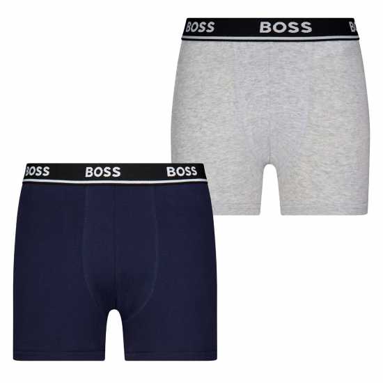 Hugo Boss Boss Boss 2 Pck Lgo Boxer In44 Сиво A32 