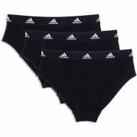 Adidas 3-Pack Active Comfort Cotton Brief Черно Дамско бельо