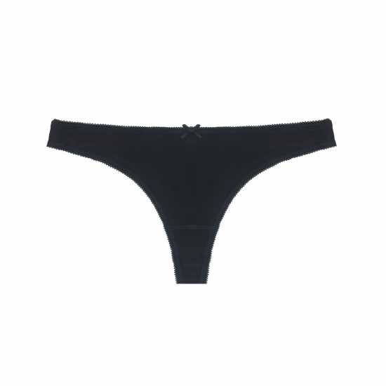 Miso 5Pk Thong Ld Черно/Сиво 