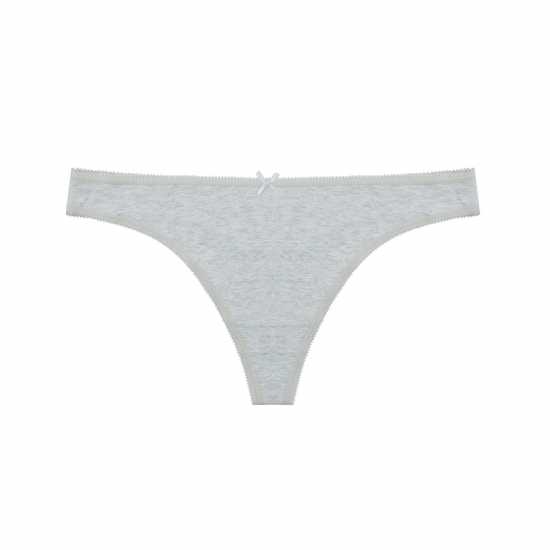 Miso 5Pk Thong Ld Черно/Сиво 