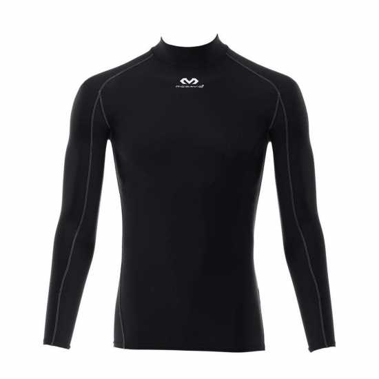 Mcdavid Long Sleeve Body Shirt Mock Neck Черно Мъжки долни дрехи