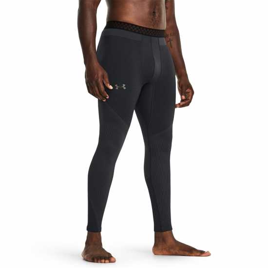 Under Armour Rush Leggings Mens Черно Мъжки долни дрехи