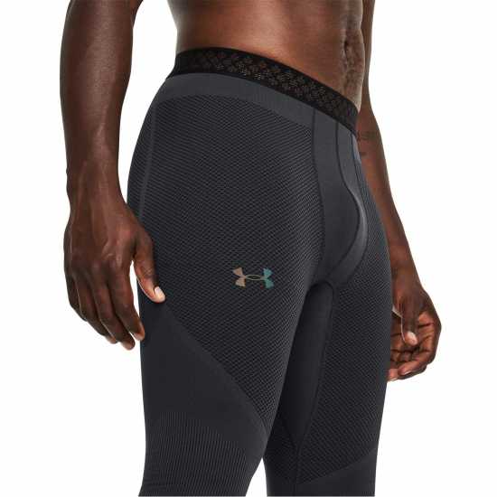 Under Armour Rush Leggings Mens Черно Мъжки долни дрехи