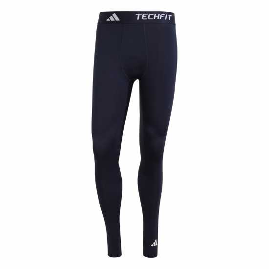 Adidas Мъжки Клин Techfit Compression Training Long Tights Mens Легендарна чернина 