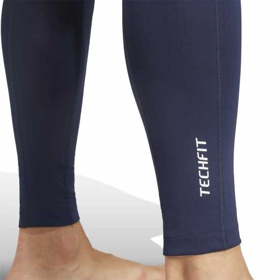 Adidas Мъжки Клин Techfit Compression Training Long Tights Mens Легендарна чернина 