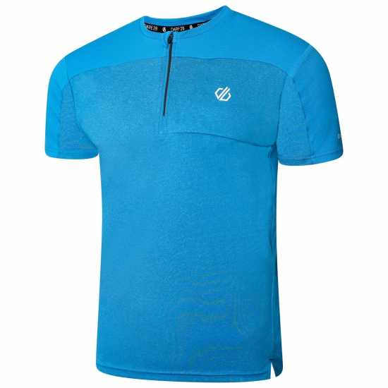 Dare2B Мъжка Риза Къс Ръкав Dare 2B 2B Aces Iii Jersey Short Sleeve Shirt Mens ТтнСин / ТтнЧервен Мъжко облекло за едри хора