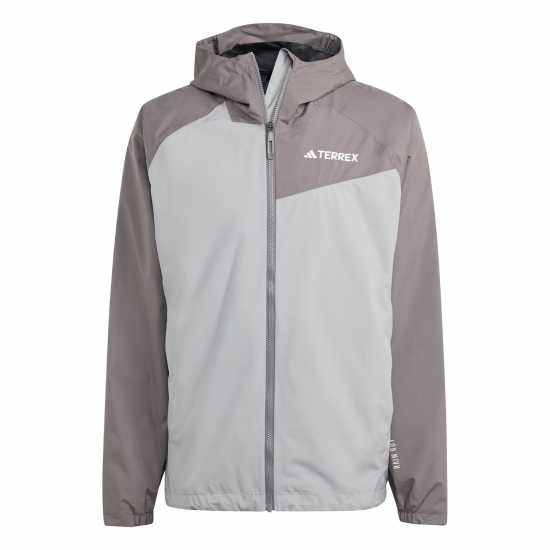 Adidas Непромокаемо Яке Mens Mt Waterproof Jacket Ch Solid Grey/C 