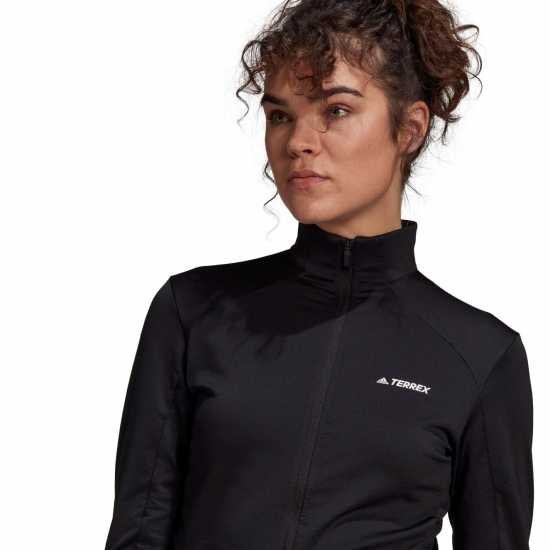 Adidas Дамско Яке Mt Fleece Jacket Womens Черно Дамски полар