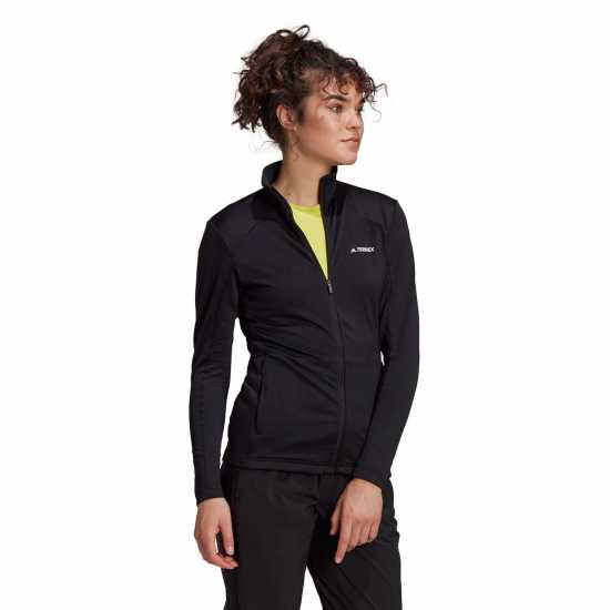 Adidas Дамско Яке Mt Fleece Jacket Womens Черно Дамски полар