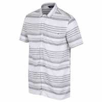 Regatta Mahlon Shirt Sn99 ТъмнохакиСтрийп Мъжко облекло за едри хора