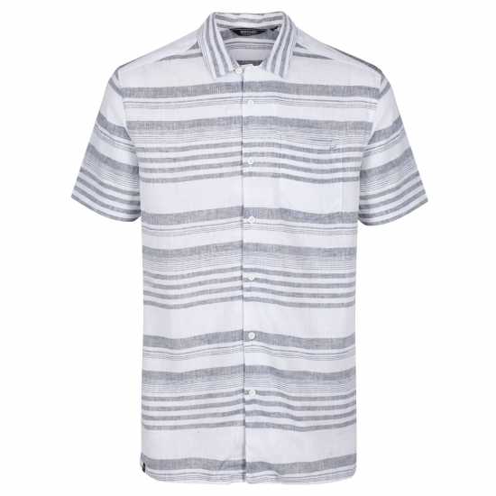 Regatta Mahlon Shirt Sn99 ДкДенимСтрийп Мъжко облекло за едри хора