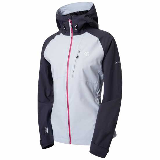 Dare2B Дамско Яке Dare 2B 2B Veritas Iii 4 Way Stretch Waterproof & Breatahble Jacket Womens Светло син/Ебен Дамско водонепромокаемо облекло