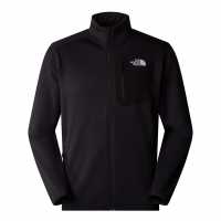 Мъжки Полар С Цип The North Face Crest Full Zip Fleece Mens Черно The North Face Mens