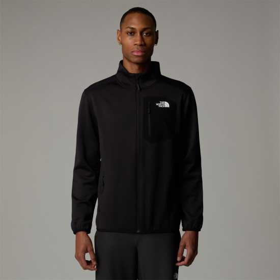 Мъжки Полар С Цип The North Face Crest Full Zip Fleece Mens Черно The North Face Mens