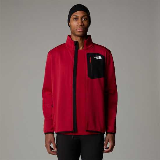 Мъжки Полар С Цип The North Face Crest Full Zip Fleece Mens Гранатено червено The North Face Mens