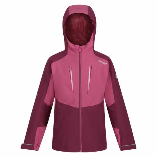 Regatta Непромокаемо Яке Junior Highton Iii Waterproof Jacket Unisex Kids Haze/Violet Детски якета и палта