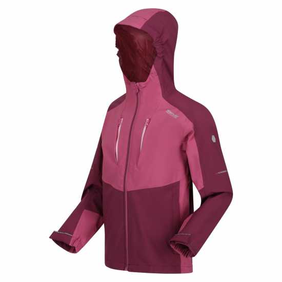 Regatta Непромокаемо Яке Junior Highton Iii Waterproof Jacket Unisex Kids Haze/Violet Детски якета и палта