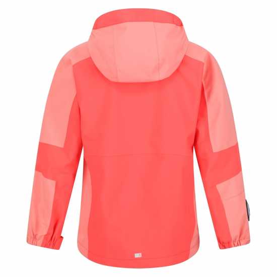 Непромокаемо Яке Regatta Rayz Waterproof Jacket Unisex Kids НеонПч / ФусЦ Детски якета и палта