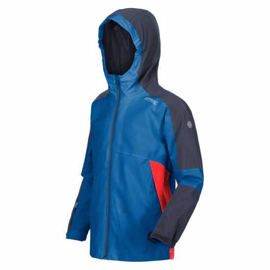 Непромокаемо Яке Regatta Rayz Waterproof Jacket Unisex Kids ИмпБл / ИндГри Детски якета и палта