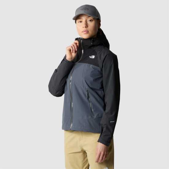 The North Face North Face W Stratos Jacket - Eu Misty Sage/as Waterproof Womens Сиво/Черно Дамско водонепромокаемо облекло