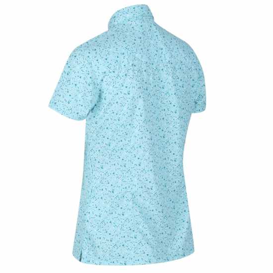 Regatta Womens Mindano V Short Sleeve Shirt ХладнаAquPetal Дамски ризи и тениски