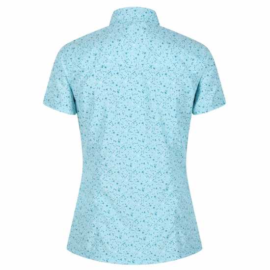 Regatta Womens Mindano V Short Sleeve Shirt ХладнаAquPetal Дамски ризи и тениски