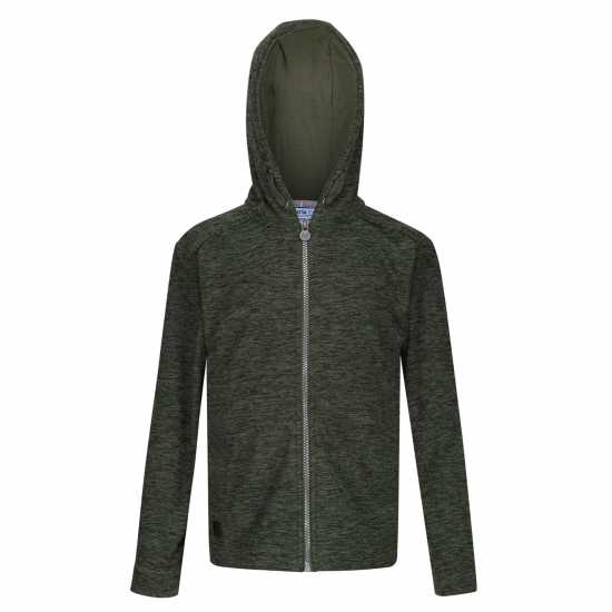 Regatta Harlem Full Zip Fleece Hoodie Unisex Kids РакзеленМрл Детски полар