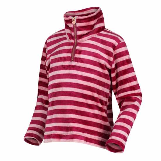 Regatta Kamailie Overhead Fleece Girls РаспбрадСтрип Детски полар