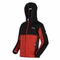 Яке Полар Regatta Dissolver Iv Full Zip Fleece Jacket Unisex Kids CajunOra / Черно Детски полар