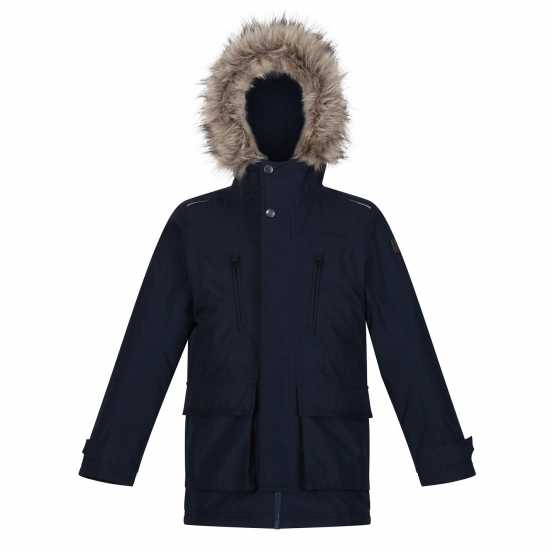 Непромокаемо Яке Regatta Podrick Parka Waterproof Jacket Boys Морска синьо Детски якета и палта