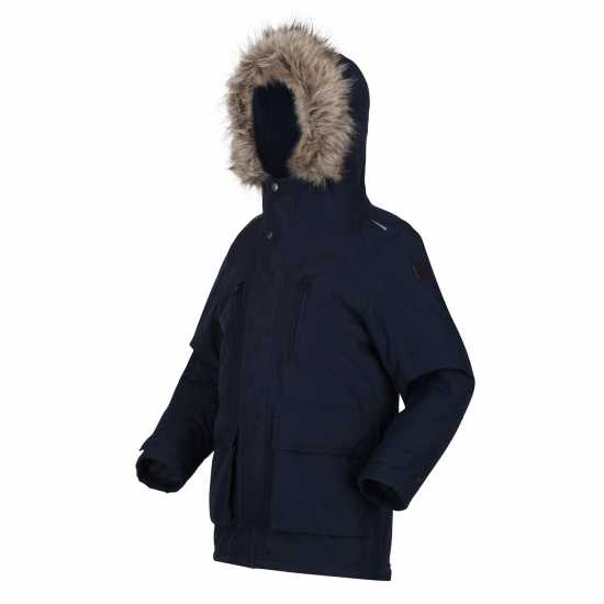 Непромокаемо Яке Regatta Podrick Parka Waterproof Jacket Boys Морска синьо Детски якета и палта