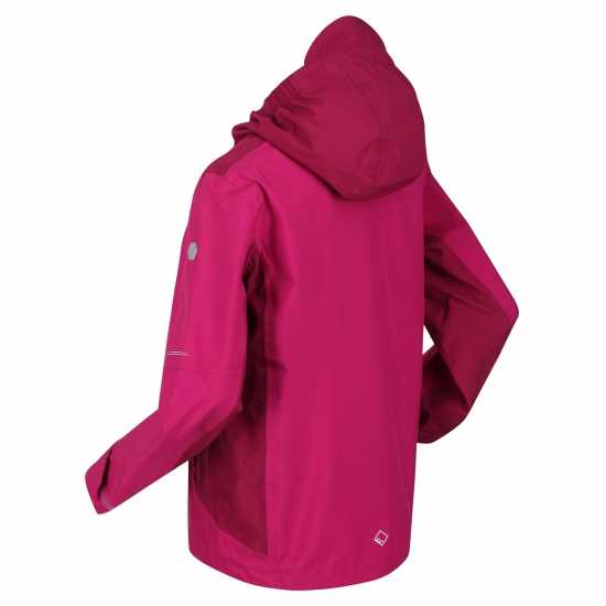 Непромокаемо Яке Regatta Junior Highton Ii Waterproof Jacket Anorak Unisex Kids Фуксия/Расп Детски якета и палта