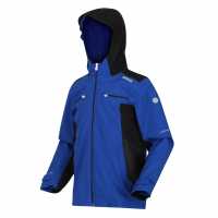 Непромокаемо Яке Regatta Junior Highton Ii Waterproof Jacket Anorak Unisex Kids SurfSpry / Черен Детски якета и палта